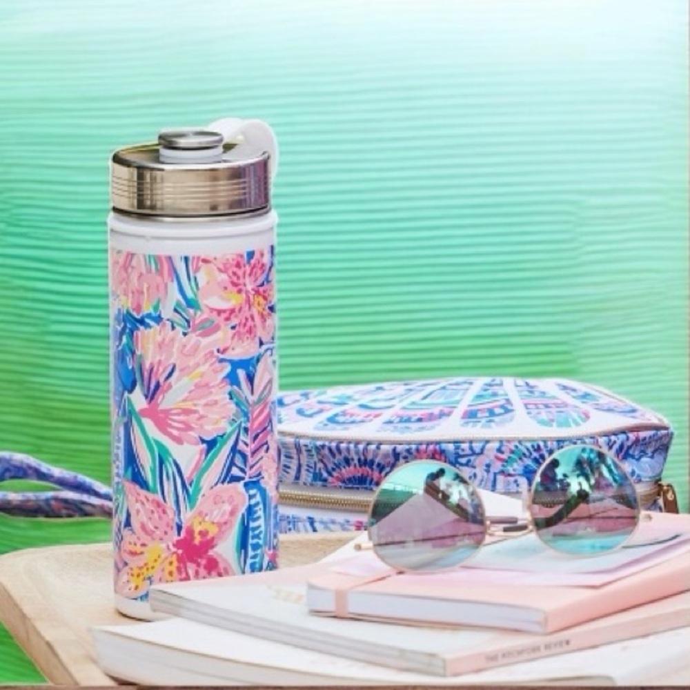 Pottery Barn: Teen Lilly Pulitzer Slathouse Soiree Slim Water Bottle | 17 fl oz